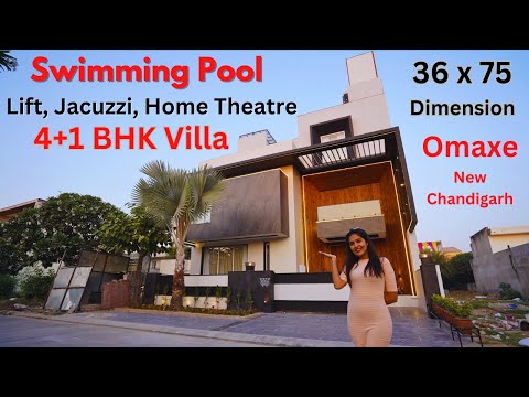 Swimming Pool वाला Villa वह भी Omaxe New Chandigarh में | Premium Interior | Fully Furnished #villa