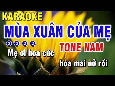 Karaoke Nhạc Sống 2026 | Mùa Xuân Của Mẹ – Tone Nam | Beat Huỳnh Lê