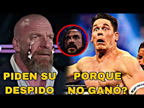 Piden el DESPIDO DE TRIPLE H -  Porque JOHN CENA NO GANÓ EL ROYAL RUMBLE? - Drew Mcintyre ENOJADO