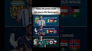 Only These Teams Won ALL 3 World Cup Games! 🤯#WorldCup2026 #Football #FIFA #Soccer #Records