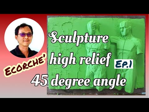 Sculpture-High-Relief-45-degre High Relief Teaching Portrait Ep.2