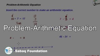 Problem-Arithmetic Equation