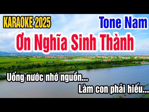 Karaoke Ơn Nghĩa Sinh Thành Tone Nam Nhạc Sống gia huy karaoke