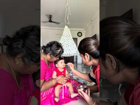 6th Month Solid Food for Isha โค๏ธ| #babygirl | #motherhood | @getfitwithsiva