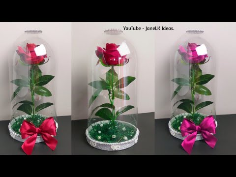 Hazlo Para el DIA DE LA MADRE ,Reciclando Una Botella Plástica / Rosa Encantada / Diy Mother's day