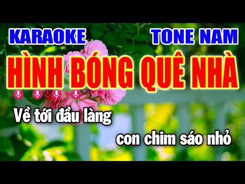 Hình Bóng Quê Nhà Tone Nam Nhạc Sống Trữ Tình Cha Cha Cha | Làng Hoa
