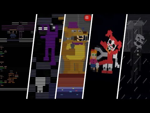 All FNAF MiniGames (FNAF 2, FNAF 3, FNAF 4, SL, FNAF WORLD, Pizzeria Simulator, Security Breach)