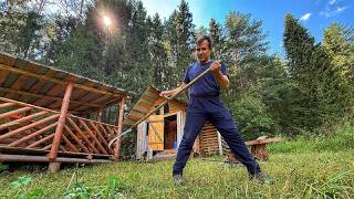 One Day Adventure in an Abandoned Siberian Log Cabin with My Dog Hugo