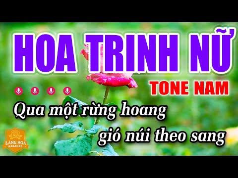 Karaoke Hoa Trinh Nữ Tone Nam Nhạc Trữ Tình Dễ Hát 2025
