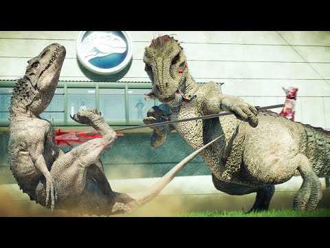 OLD vs NEW INDOMINUS REX  in Evolution!! - Jurassic World Evolution 2 (Goji Center Experiment)