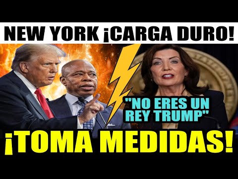 Últimas noticias de EEUU, New York ¡CARGA DURO!, anuncia Medidas contra Donald TRUMP y Eric ADAMS