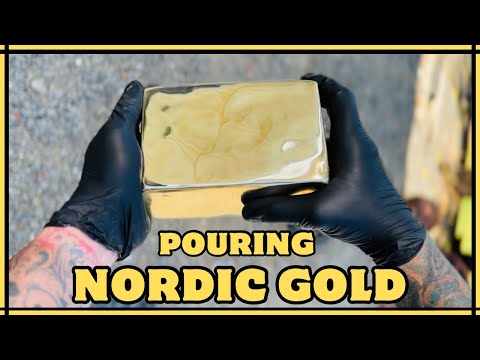 Nordic Gold 21LB Ingot - XRF Analyzed Ingot - ASMR Metal Melting - BigStackD NG Coin Casting