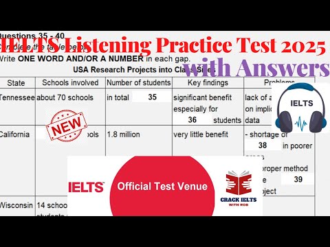 IELTS Listening Actual Test 2025 with Answers | 11.06.2025