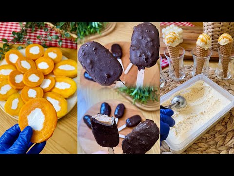 وصفات ايس كريم صحية⁉️فرحى الولاد بالفواكة الطبيعية🥭🍌🍦🍫