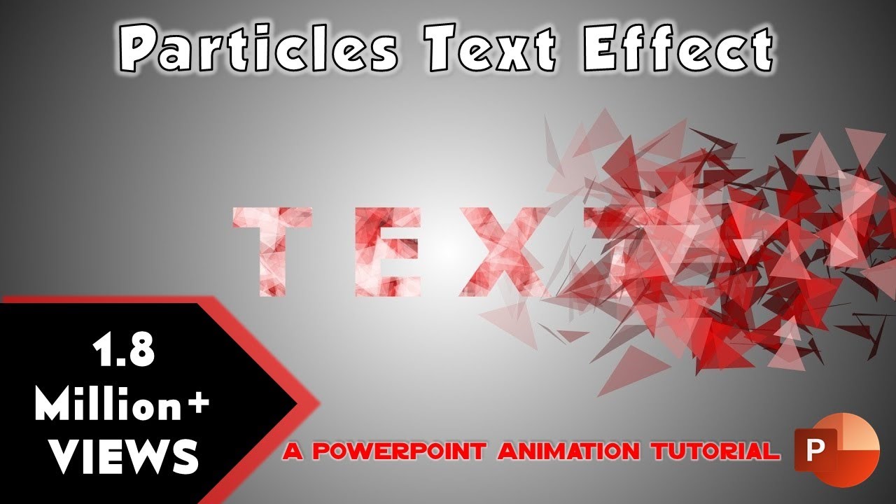 Particles Text Effect Animation in PowerPoint Animations The Teacher