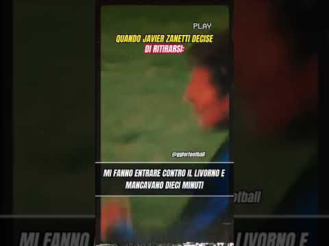QUANDO JAVIER ZANETTI DECISE DI RITIRARSI #calcio #shorts