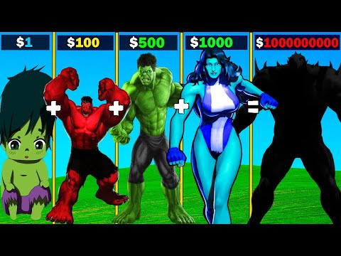 Shinchan UPGRADING $1 To $1,000,000,000 HULK In GTA 5!