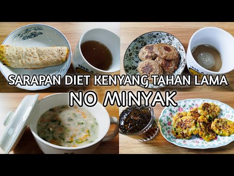 SARAPAN DIET NO MINYAK || Olahan Oat Untuk Sarapan