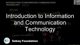 Introduction to Information and Communication Technology
