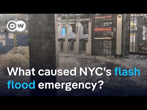 YouTube video thumbnail: Flash Floods Swamp New York and New Jersey