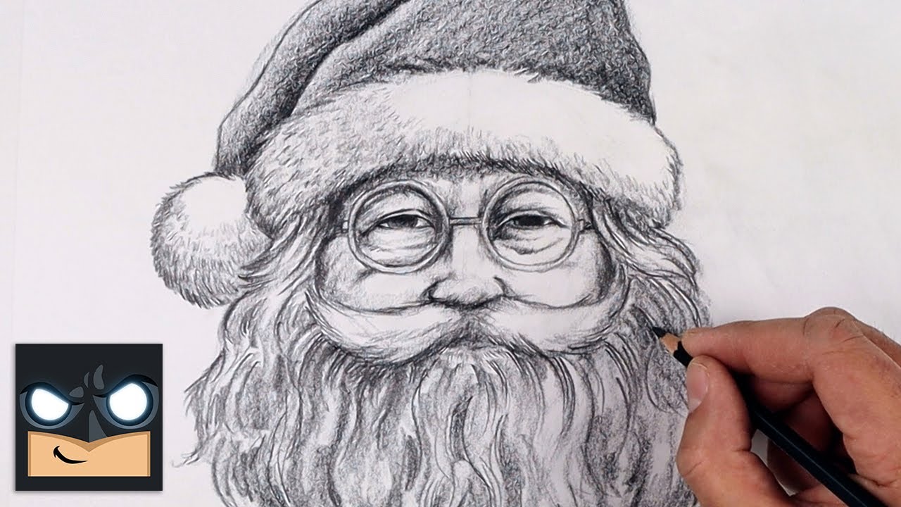 How To Draw Santa Claus - Christmas Sketch Tutorial