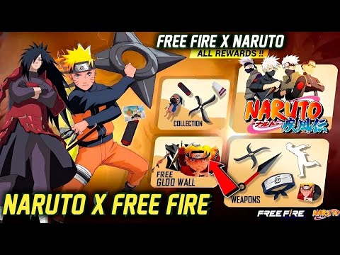 PRIMERAS FILTRACIONES! FREE FIRE X NARUTO PRIMERAS SKINS ITACHI UCHIHA Y OBITO?