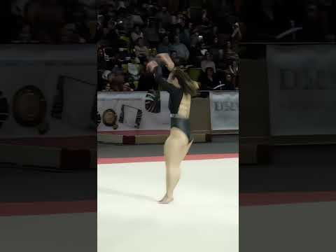 Katelyn Ohashi Monaco floor routine Princess Grace International Gymnastics Gala dark grey #shorts 1