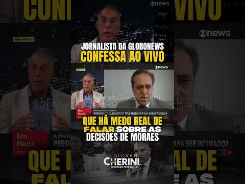 O jornalista Demétrio admite medo de falar dos absurdos de Moraes. Cadê a liberdade de expressão?
