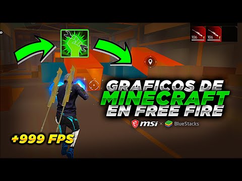 🔥 Como poner GRAFICOS de MINECRAFT en FREE FIRE 😱 Jugarás a +FPS 🔥 Free Fire PC 2023 🔥