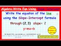 Mastering the Slope-Intercept Form of Linear Equations
