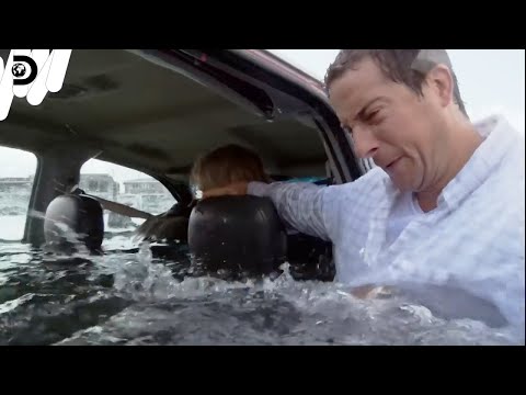 【もしも…】“水没した車”から絶対生還するベア流救出術 Ep4 / まさかの時のサバイバル [FULL]  (ディスカバリーチャンネル)