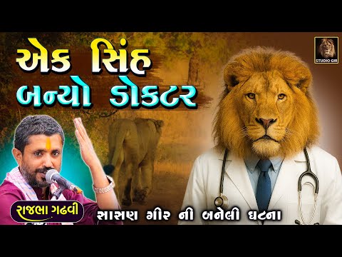 એક સિંહ બન્યો ડોક્ટર | Rajbha Gadhvi | સાસણ ગીર ની બનેલી ઘટના | Ek Sinh Banyo Doctor