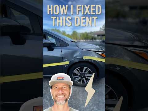 How to fix a dent in a car Fender with PDR (Paintless dent removal)