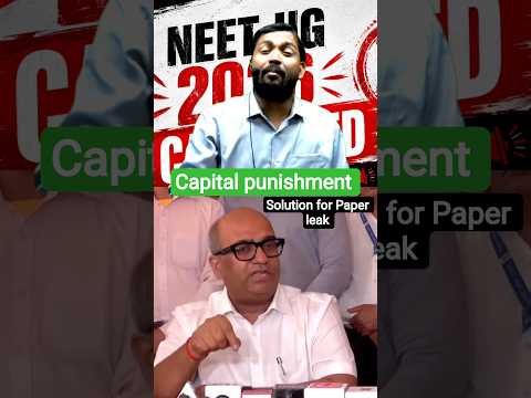 NEET-UG 2026 cancelled: Angry Khan sir says Capital punishment is the solution for Paper leak #neet