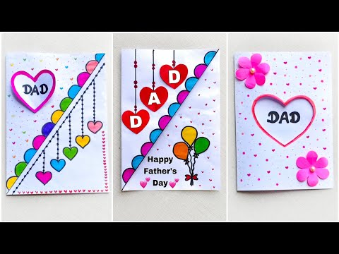 3Fathers Day Card Easy | DIY Father's Day Gift Ideas 2025 | White Paper Father's Day Card