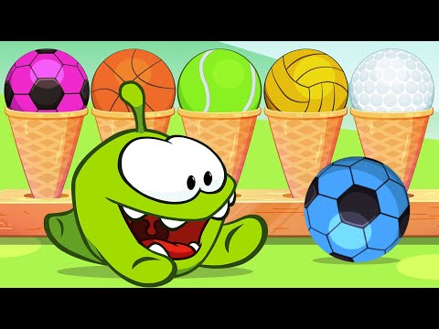 Learn Sports With Om Nom ⚽ हिंदी सीखें 🏀 Educational Video