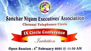 #Live: Sanchar Nigam Executives' Association | Chennai Telephones Circle | IX Circle Conference