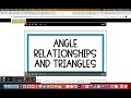 Exploring Angles and Triangles
