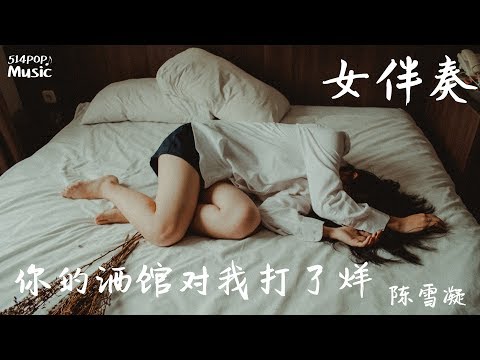 陳雪凝 – 你的酒館對我打了烊  女版伴奏 純音樂【動態歌詞 KTV】