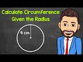 Calculating Circumference from Radius