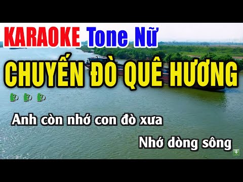 Chuyến Đò Quê Hương Karaoke Tone Nữ – Nhạc Sống Thanh Ngân