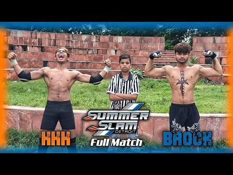 WWE India 🇮🇳 Brock Lesnar vs Triple H | SummerSlam 2024 Full Match | Backyard Wrestling