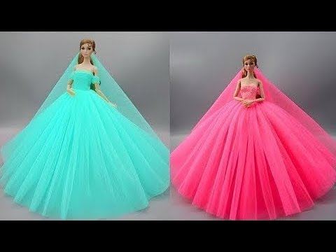 Cómo Hacer Ropa sin coser para Barbies. 👗 Vestidos para Muñecas