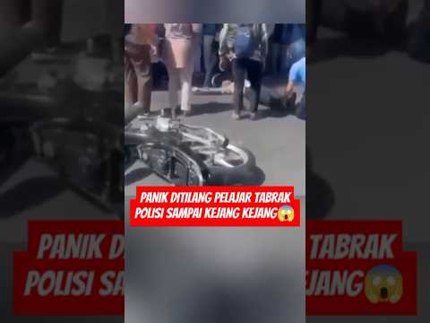 PANIK HINDARI POLISI, PELAJAR T4BRAK PAK POL SAMPAI KEJANG KEJANG? #tentara #news #tni #shorts