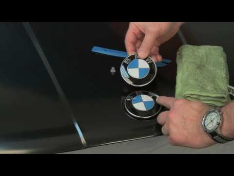 How to replace bmw trunk roundel #5