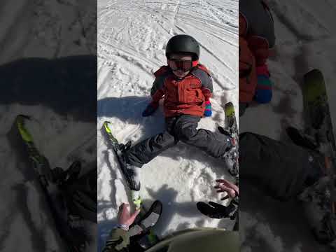 Kindness On The Slopes Goes A Long Way #snowboarding #skiing #kindness #kids #snow #fail #dad #help