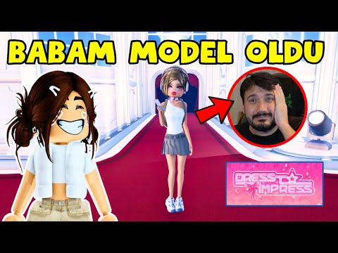 BABAM BENİM İÇİN MODEL OLDU😊AYŞEM ECE ARI💥ARIGİLLER🐝ROBLOX DRESS TO IMPRESS