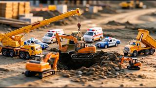 Epic Miniature Rescue Excavator Swallowed by a Massive Sinkhole