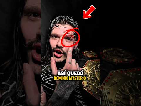 Así quedó Dominik Mysterio #wwe #wrestling #dominikmysterio