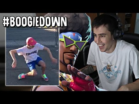 (REACCIÓN) #BOOGIEDOWN, BAILES PARA FORNITE!! - Rushlai